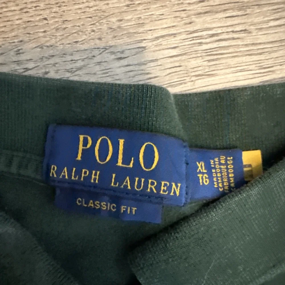 Dark Green  men's classic fit polo Ralph Lauren small horse‎ Short Sleeve